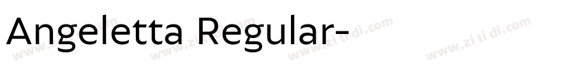 Angeletta Regular字体转换